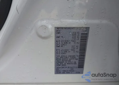 2015 Nissan Rogue S from USA, damaged, VIN 5N1AT2MT1FC854753